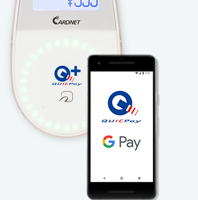 Google PayのQUICPayは会計時に「クイックペイで支払います」と伝えてかざすだけ