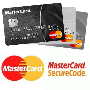 マスターカードのクレジットカードのイメージとブランドロゴ