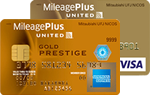 マイレージプラス(MileagePlus) MUFGカード ゴールドプレステージ visa amexの券面画像