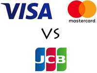 VISA/Master Card　vs　JCBカード