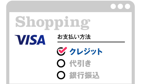 インターネット上の「Visa」マーク確認画面